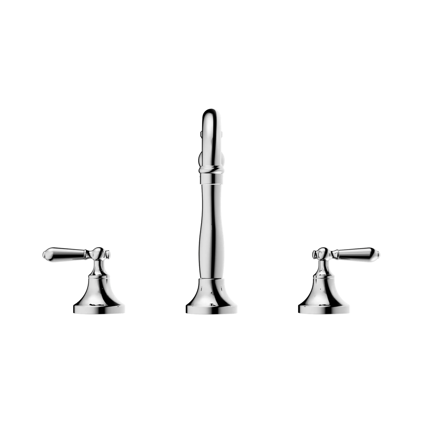 York Basin Set With Metal Lever Chrome