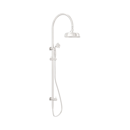York Twin Shower With Metal Hand Shower Brushed Nickel