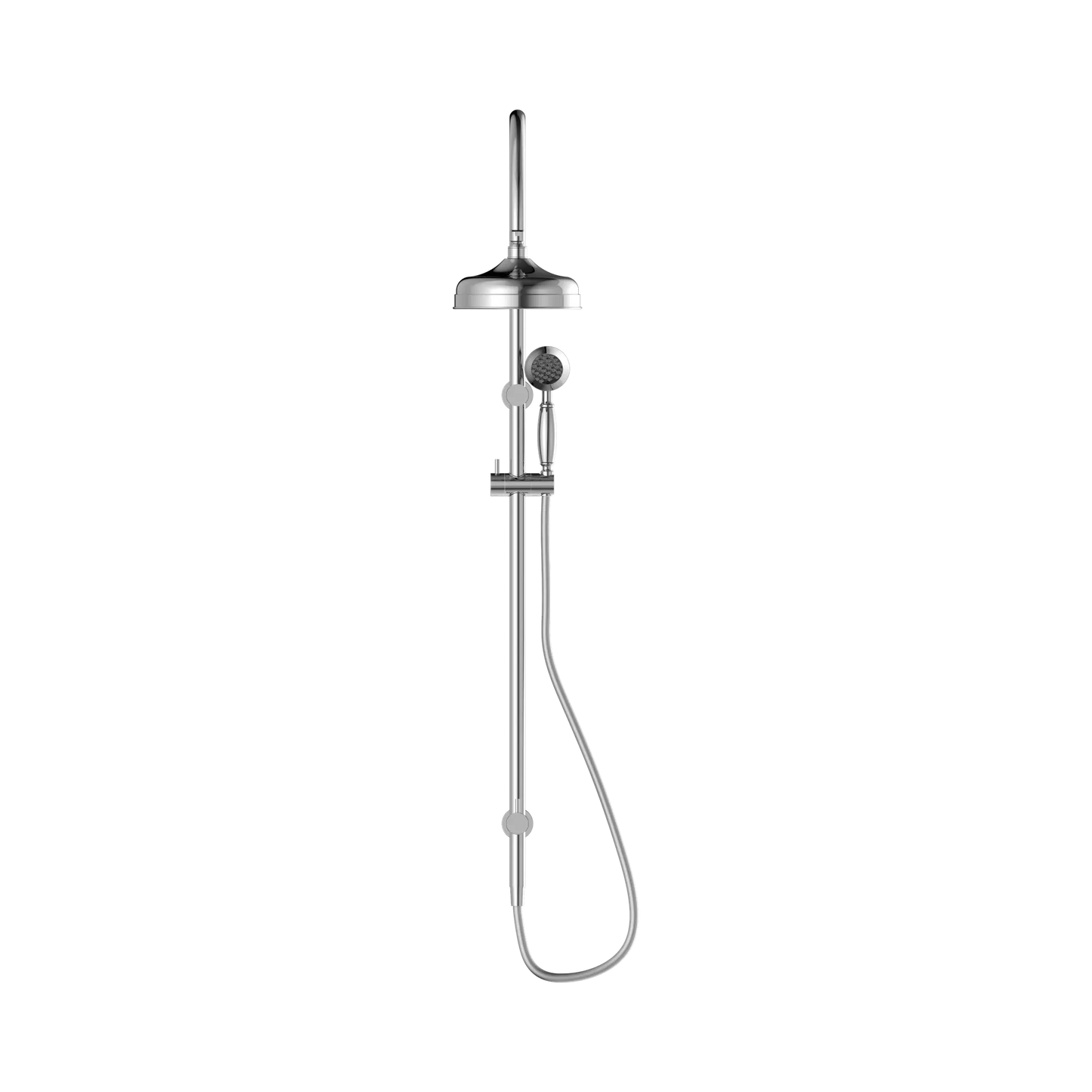 York Twin Shower With Metal Hand Shower Chrome