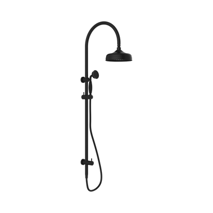 York Twin Shower With Metal Hand Shower Matte Black