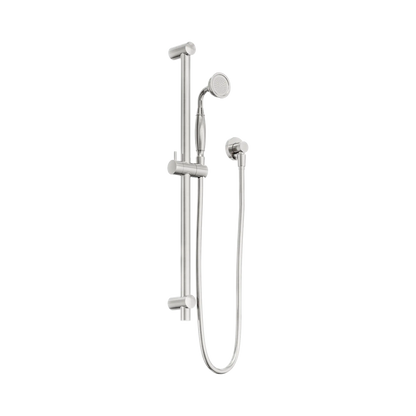 York Shower Rail With Metal Hand Shower Brushed Nickel