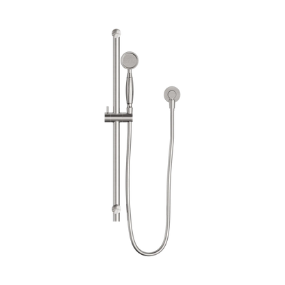 York Shower Rail With Metal Hand Shower Brushed Nickel