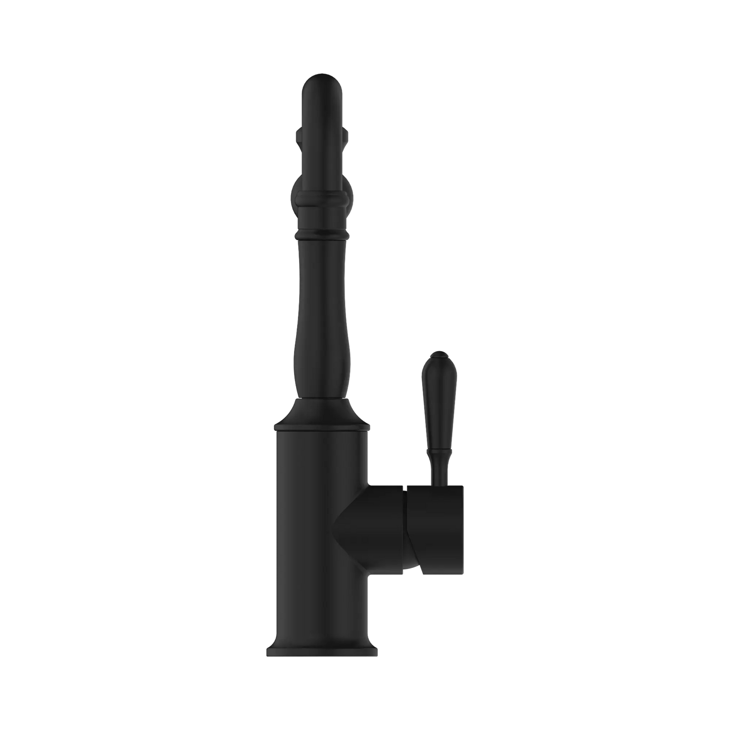 York Kitchen Mixer Hook Spout With Metal Lever Matte Black