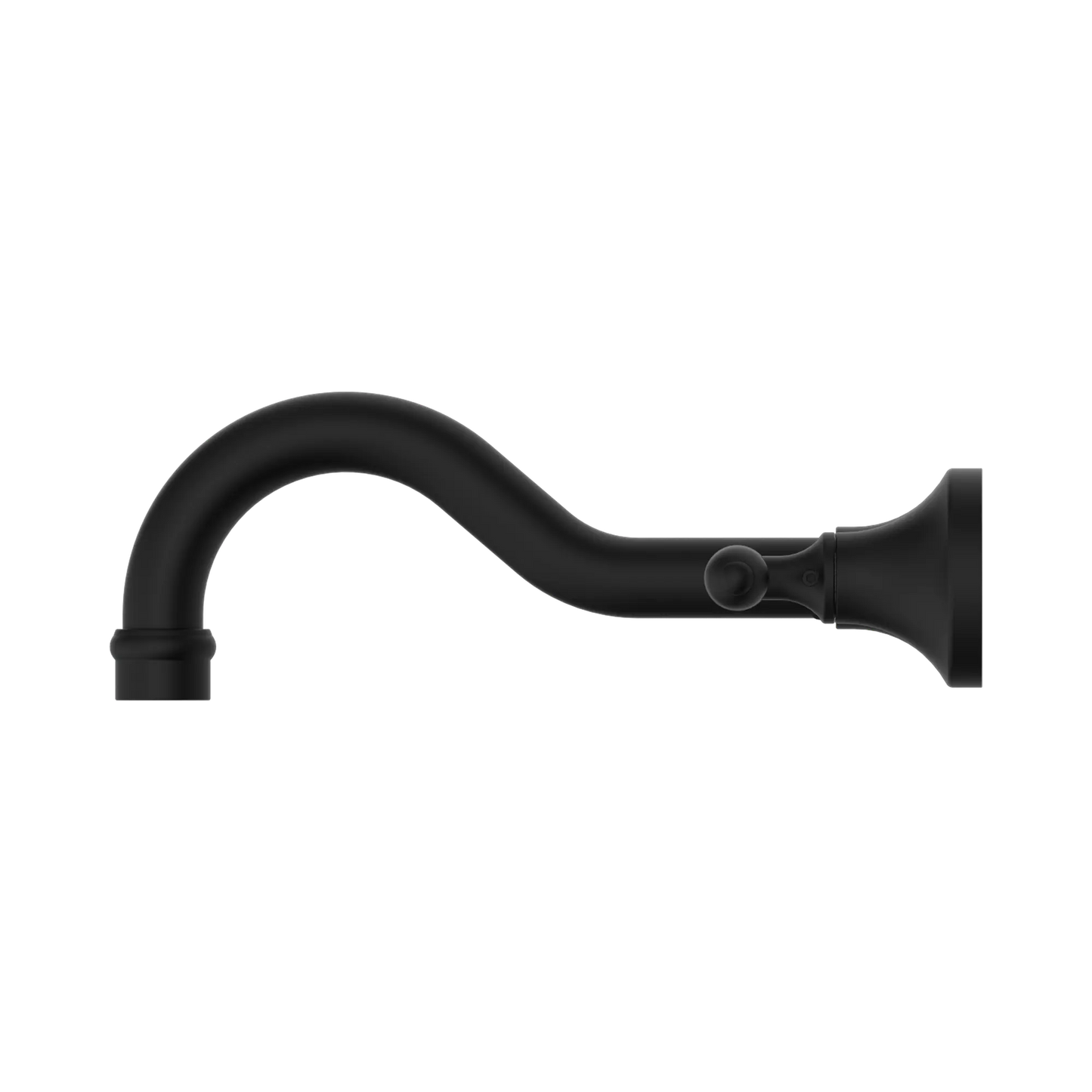 York Wall Basin Set With Metal Lever Matte Black