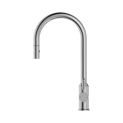 York Pull Out Sink Mixer With Vegie Spray Function With Metal Lever Chrome