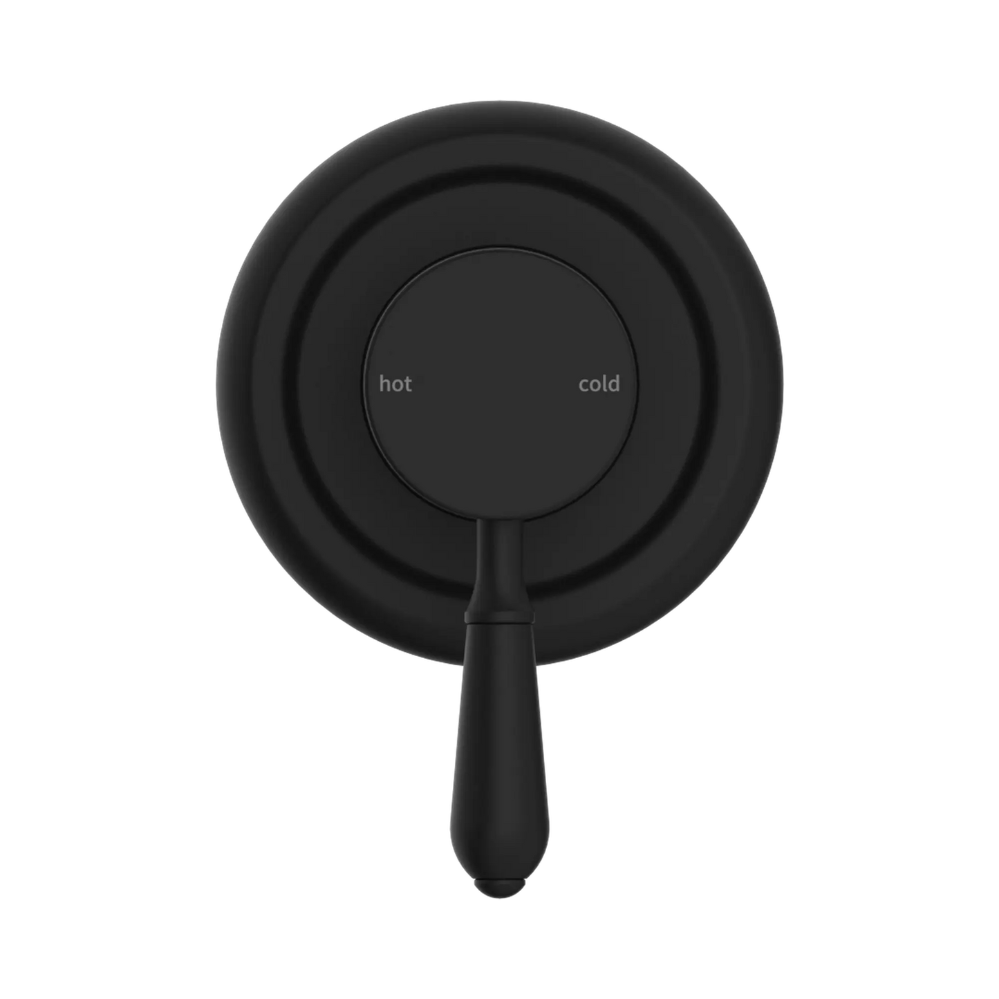 York Shower Mixer With Metal Lever Matte Black