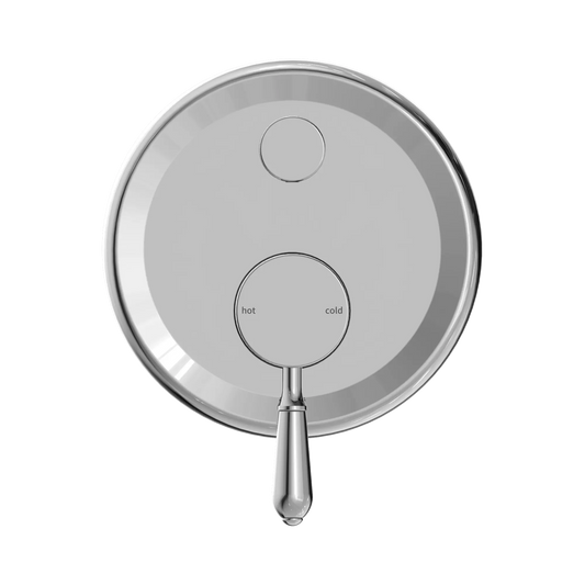 York Shower Mixer With Diverter With Metal Lever Chrome