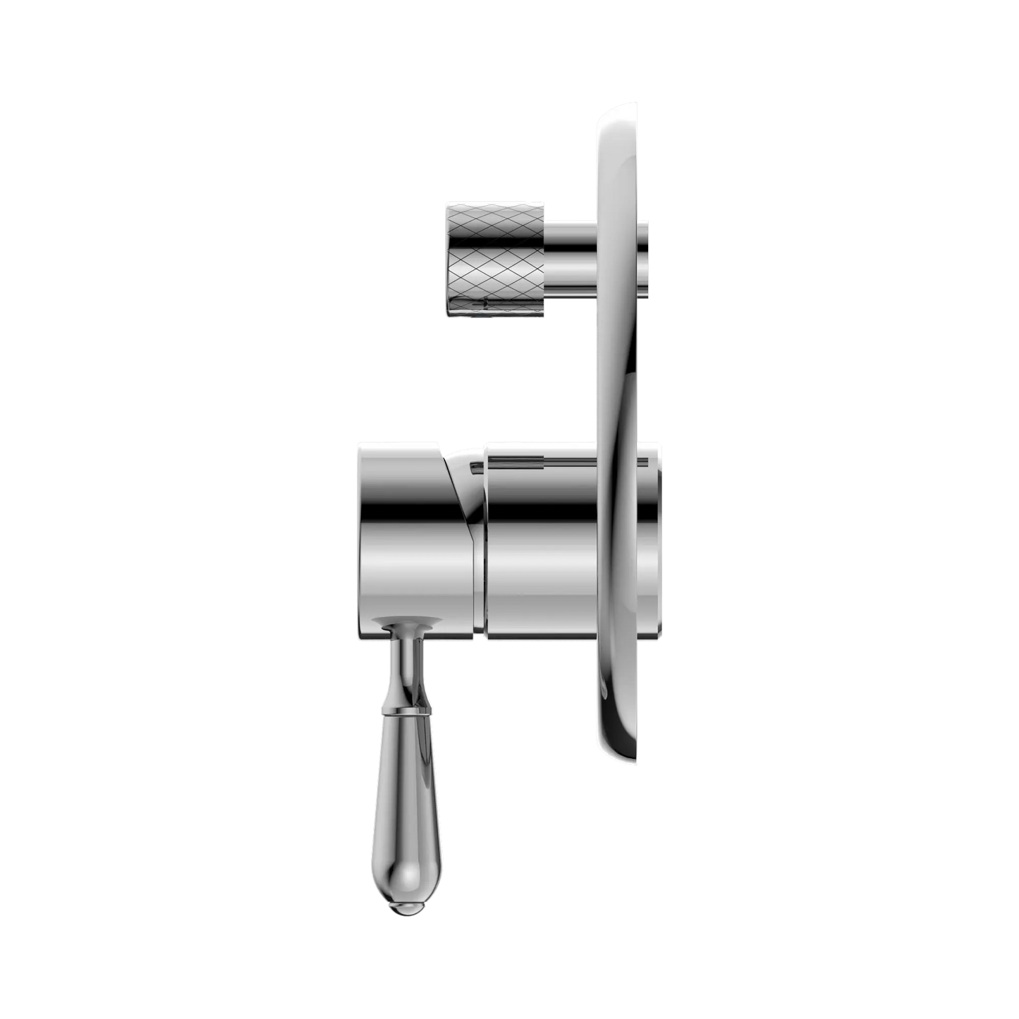 York Shower Mixer With Diverter With Metal Lever Chrome