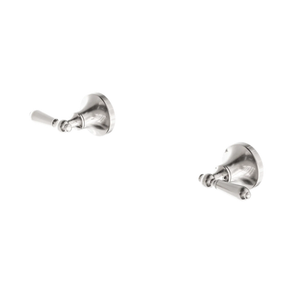 Nero York Wall Top Assemblies With Metal Lever Brushed Nickel