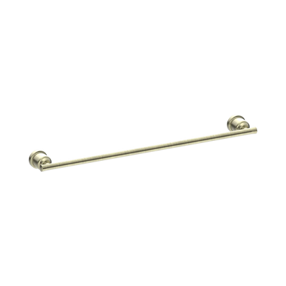 York Single Towel Rail 600mm Aged Brass