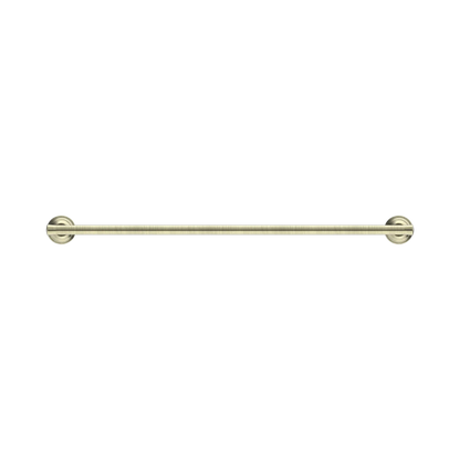 York Single Towel Rail 600mm Aged Brass