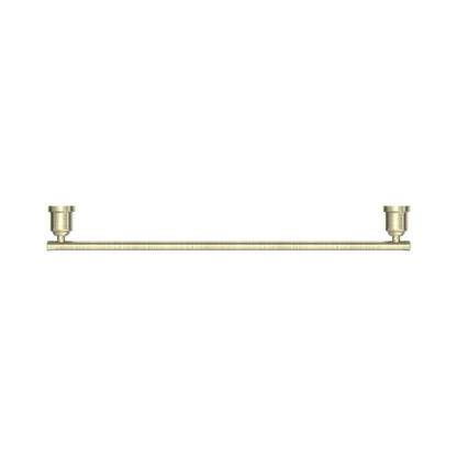 York Single Towel Rail 600mm Aged Brass