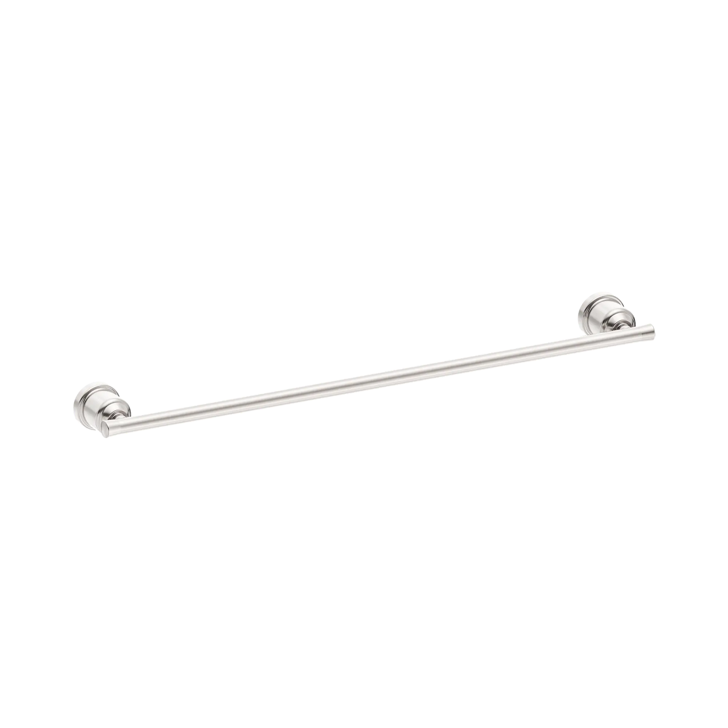 York Single Towel Rail 600mm Brushed Nickel