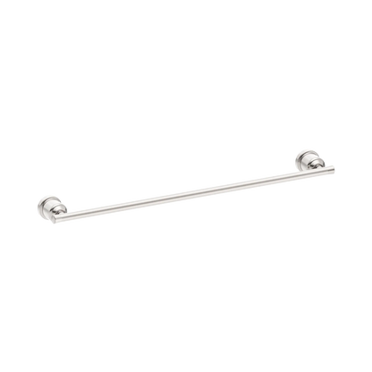 York Single Towel Rail 600mm Brushed Nickel