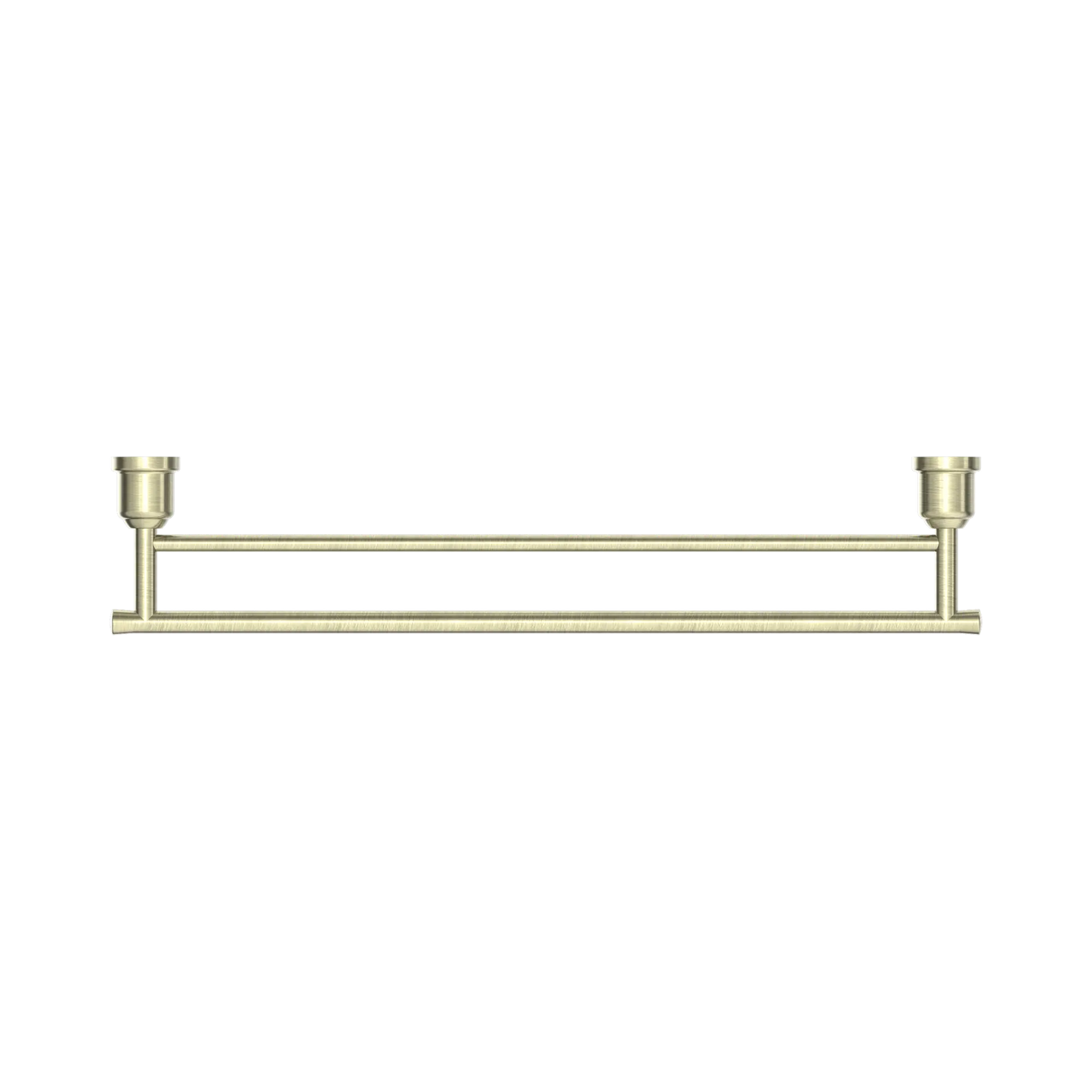 York Double Towel Rail 600mm Aged Brass