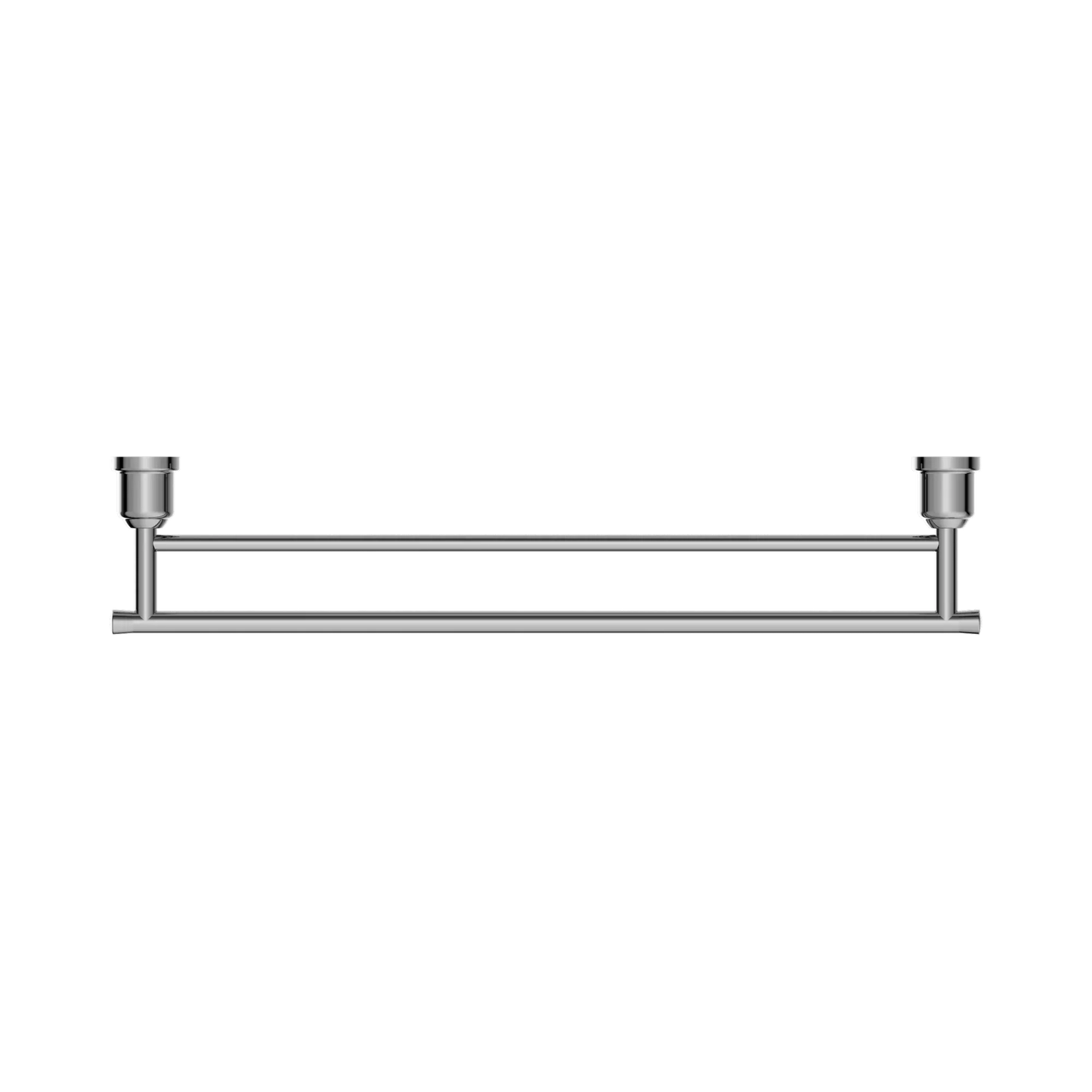 York Double Towel Rail 600mm Chrome