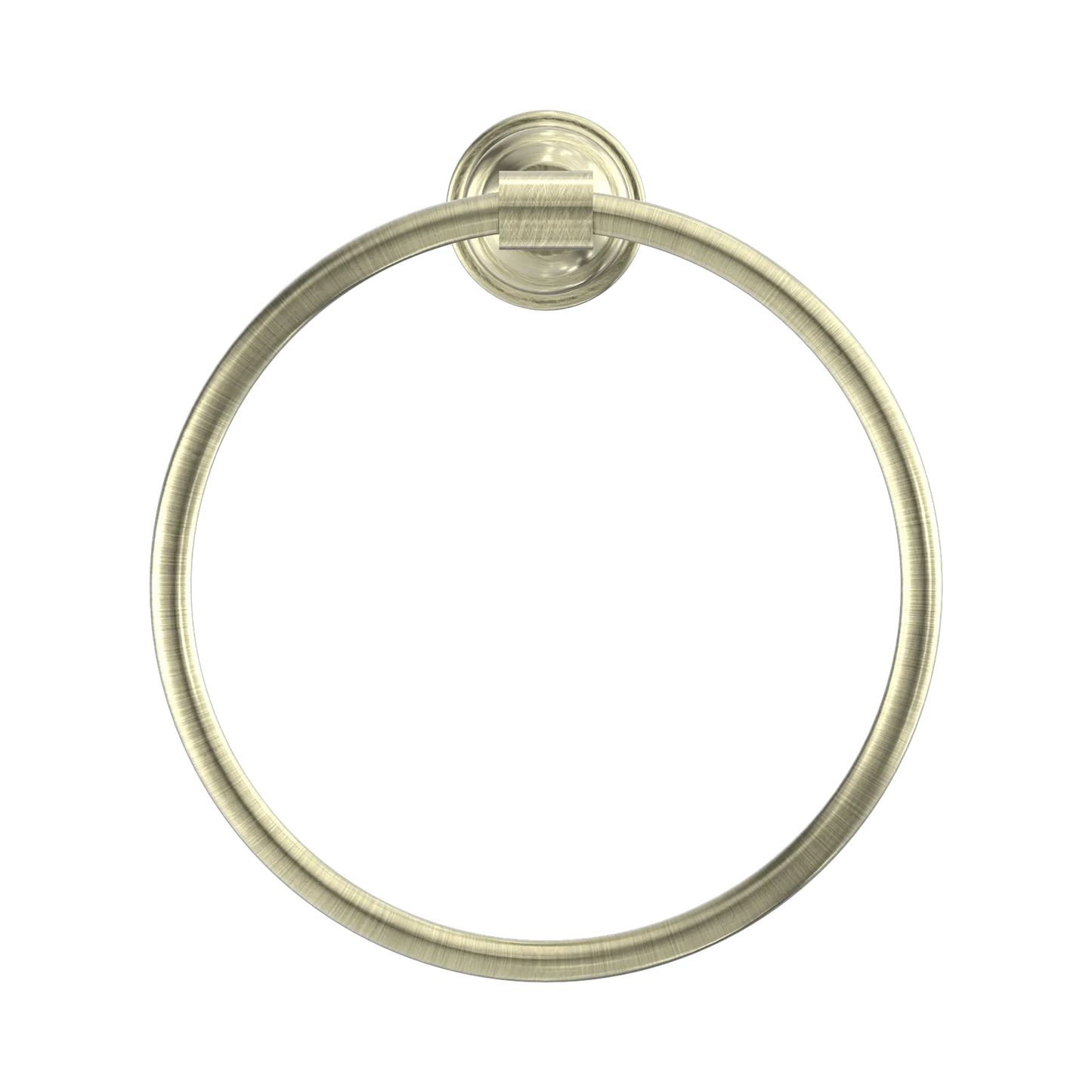 York Towel Ring Aged Brass