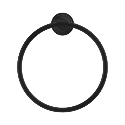 York Towel Ring Matte Black