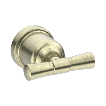 York Robe Hook Aged Brass