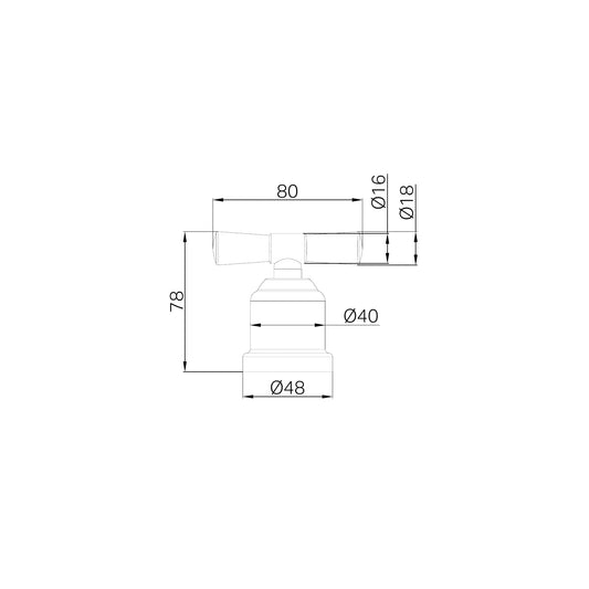 Nero York Robe Hook Brushed Nickel