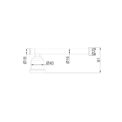 York Toilet Roll Holder Chrome