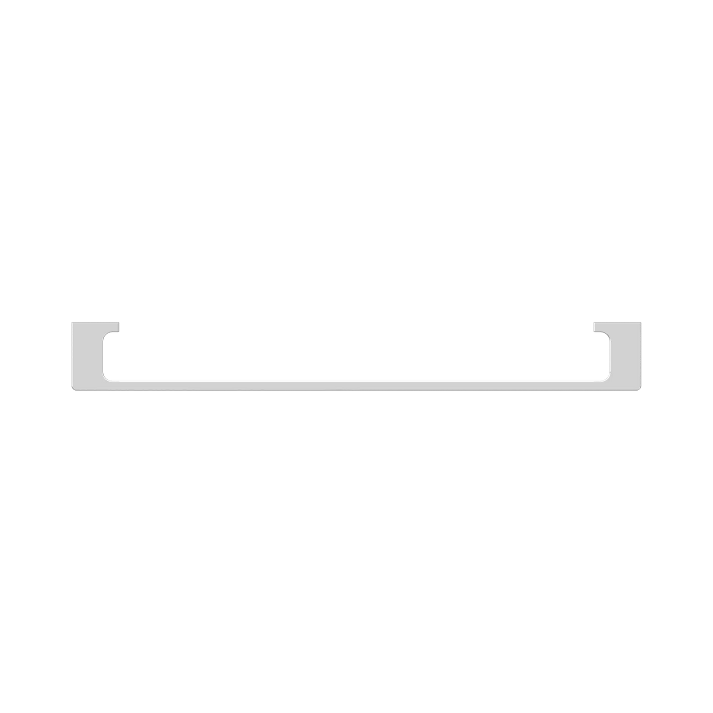 Pearl Single Towel Rail 600mm Chrome
