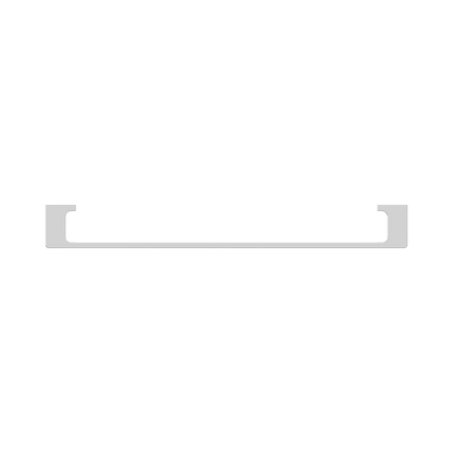 Pearl Single Towel Rail 600mm Chrome
