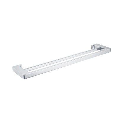 Pearl Double Towel Rail 600mm Chrome