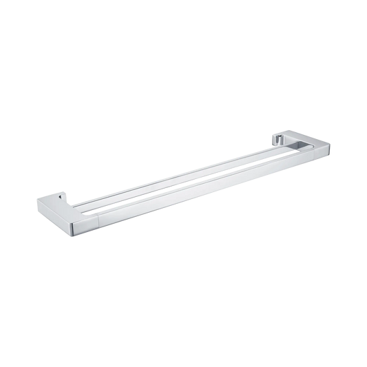 Pearl Double Towel Rail 600mm Chrome