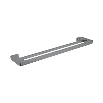 Pearl Double Towel Rail 600mm Gun Metal