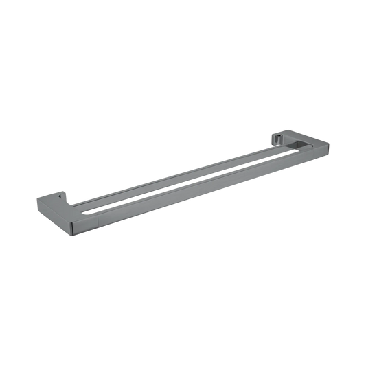 Pearl Double Towel Rail 600mm Gun Metal
