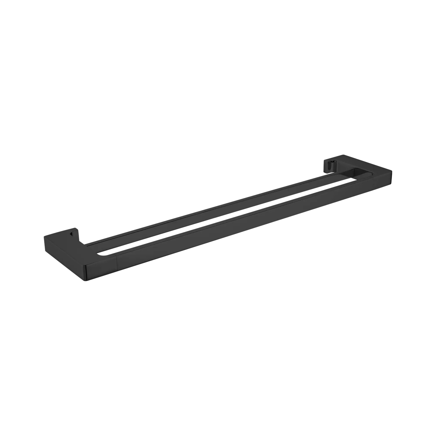 Pearl Double Towel Rail 600mm Matte Black