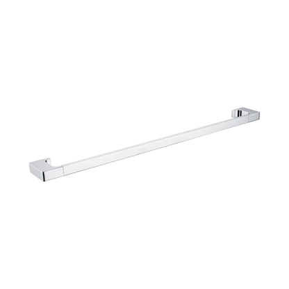 Pearl Single Towel Rail 800mm Chrome