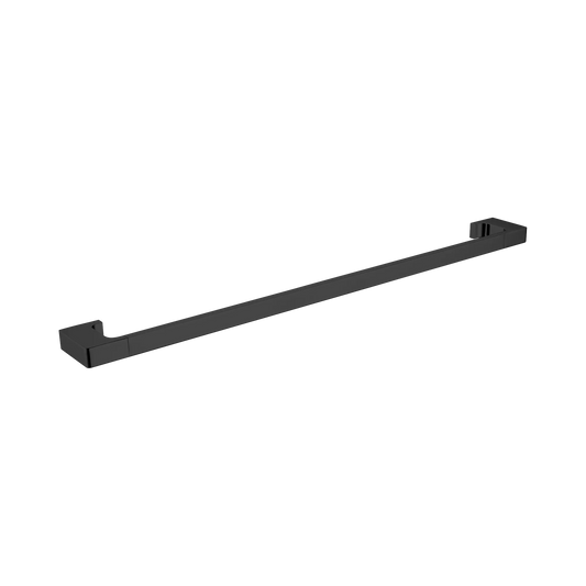 Pearl Single Towel Rail 800mm Matte Black