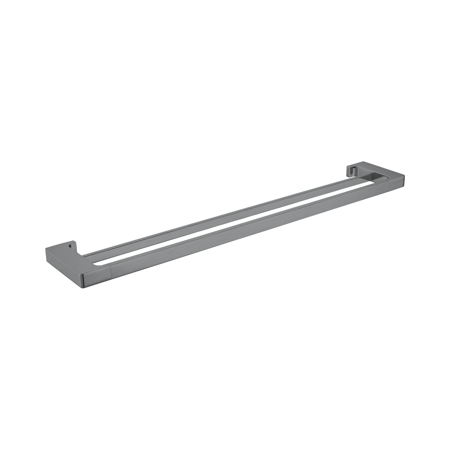 Pearl Double Towel Rail 800mm Gun Metal