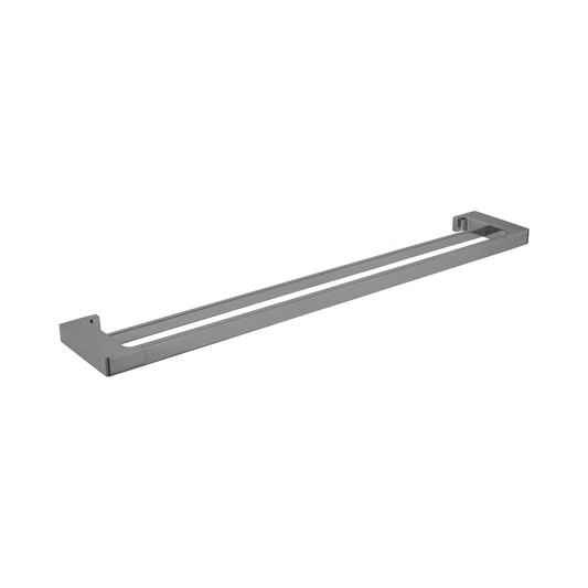 Pearl Double Towel Rail 800mm Gun Metal