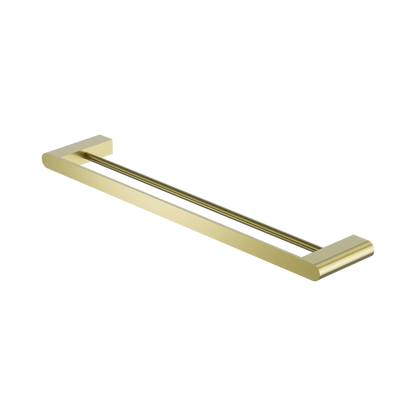 Bianca Double Towel Rail 600mm Brushed Gold