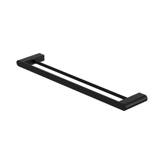 Bianca Double Towel Rail 600mm Matte Black