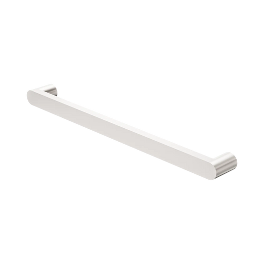 Bianca 240V Single Heated Towel Rail Brushed Nickel