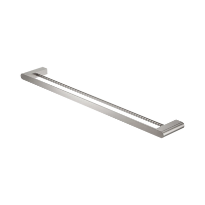 Bianca Double Towel Rail 800mm Brushed Nickel