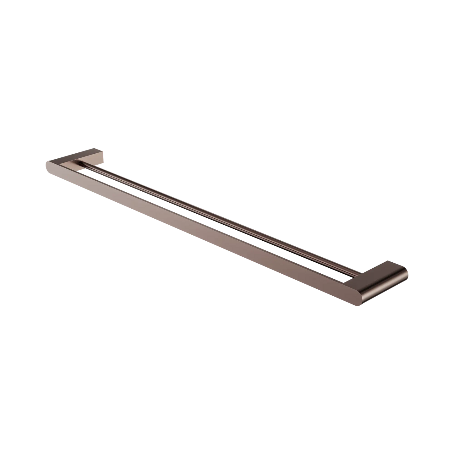 Bianca Double Towel Rail 800mm Brushed Bronze