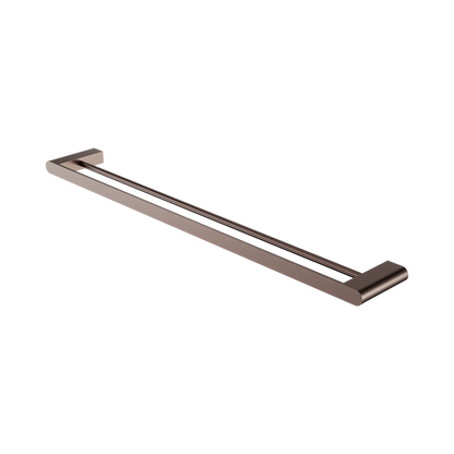 Bianca Double Towel Rail 800mm Brushed Bronze