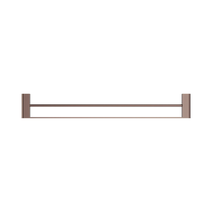 Bianca Double Towel Rail 800mm Brushed Bronze