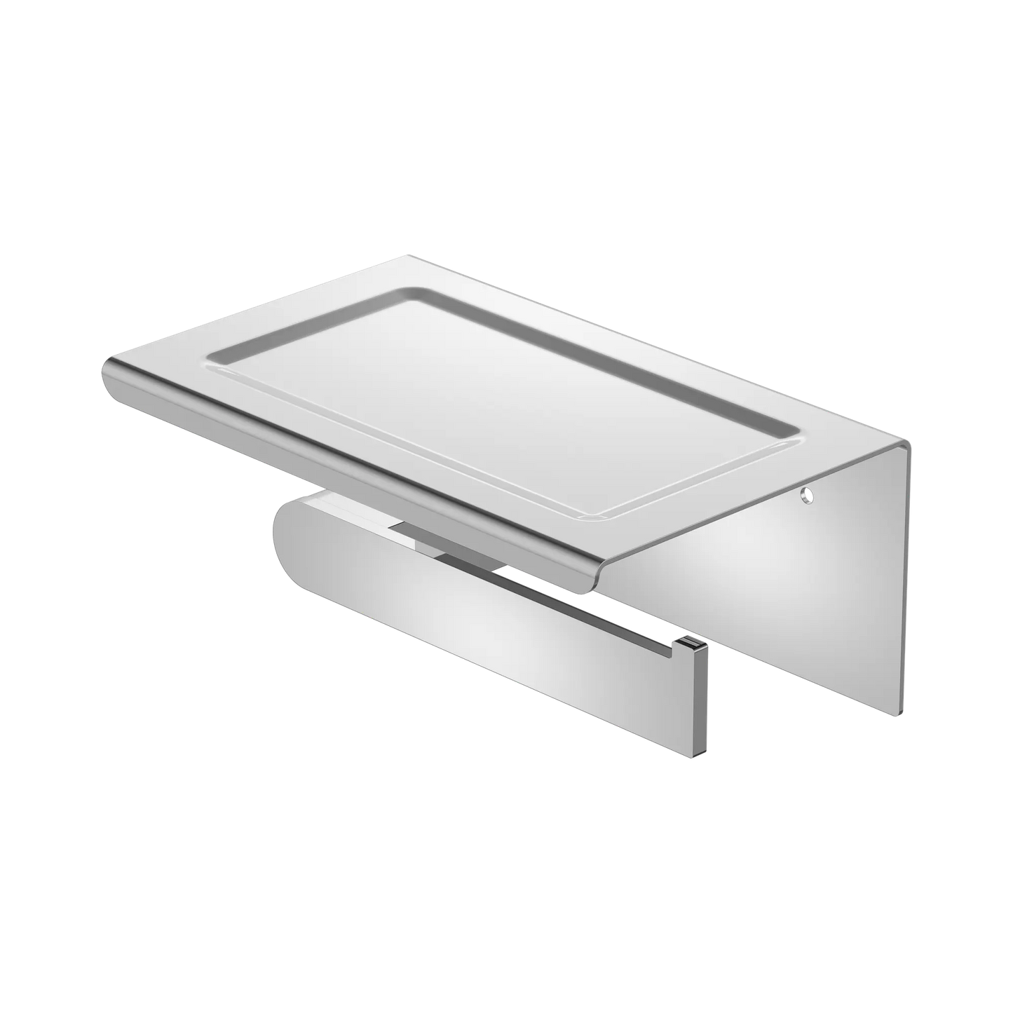 Bianca Toilet Roll Holder With Phone Holder Chrome