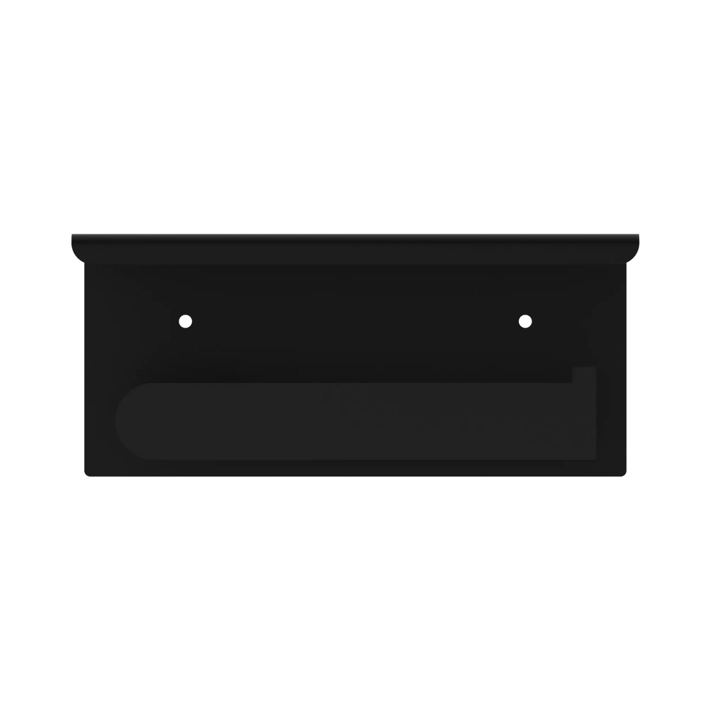 Bianca Toilet Roll Holder With Phone Holder Matte Black