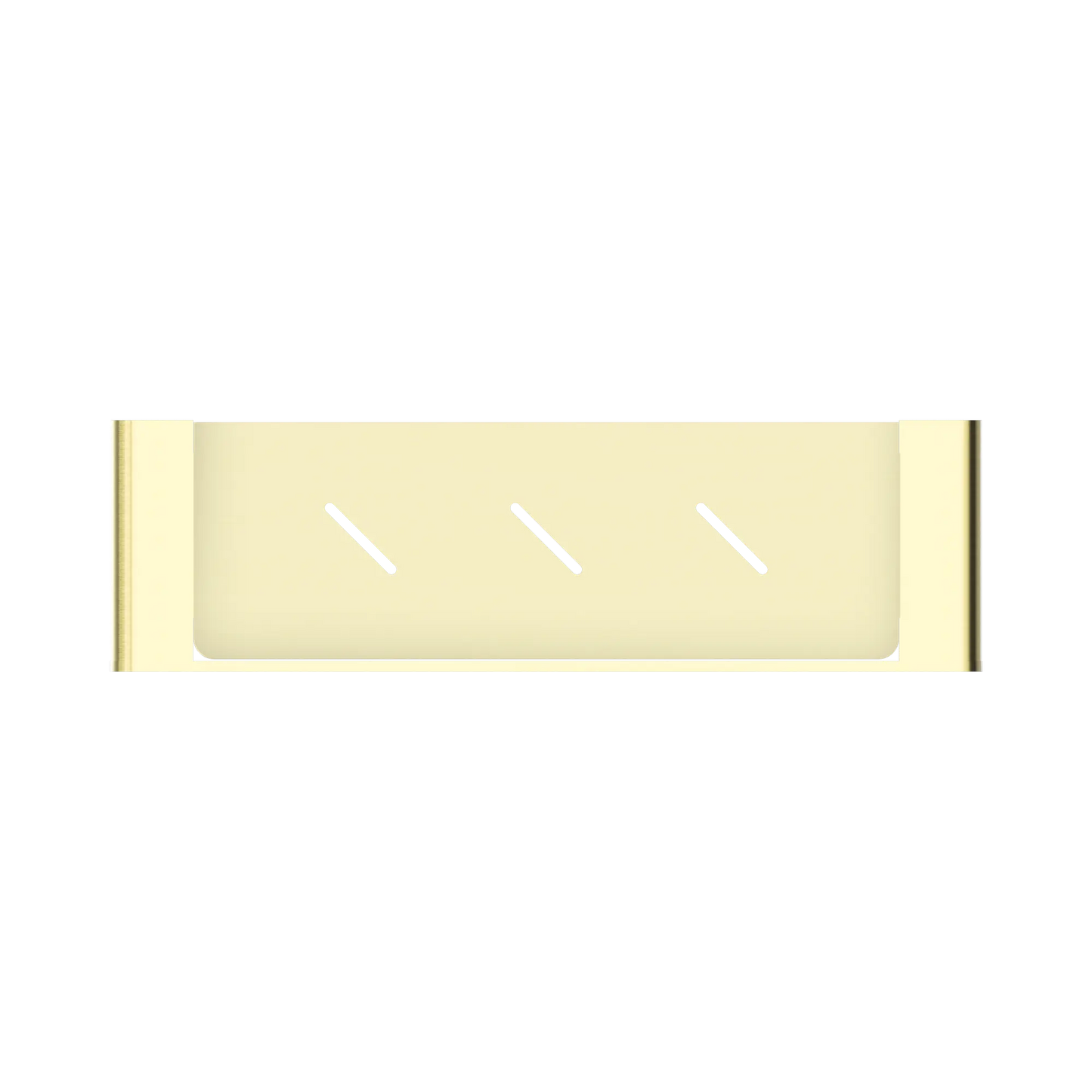 Bianca Metal Shower Shelf Brushed Gold