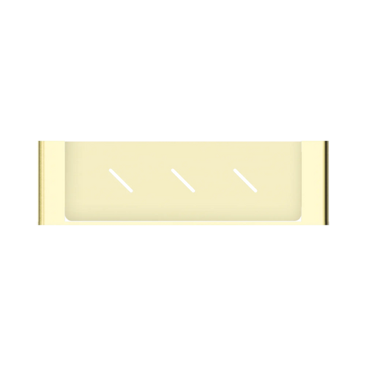 Bianca Metal Shower Shelf Brushed Gold