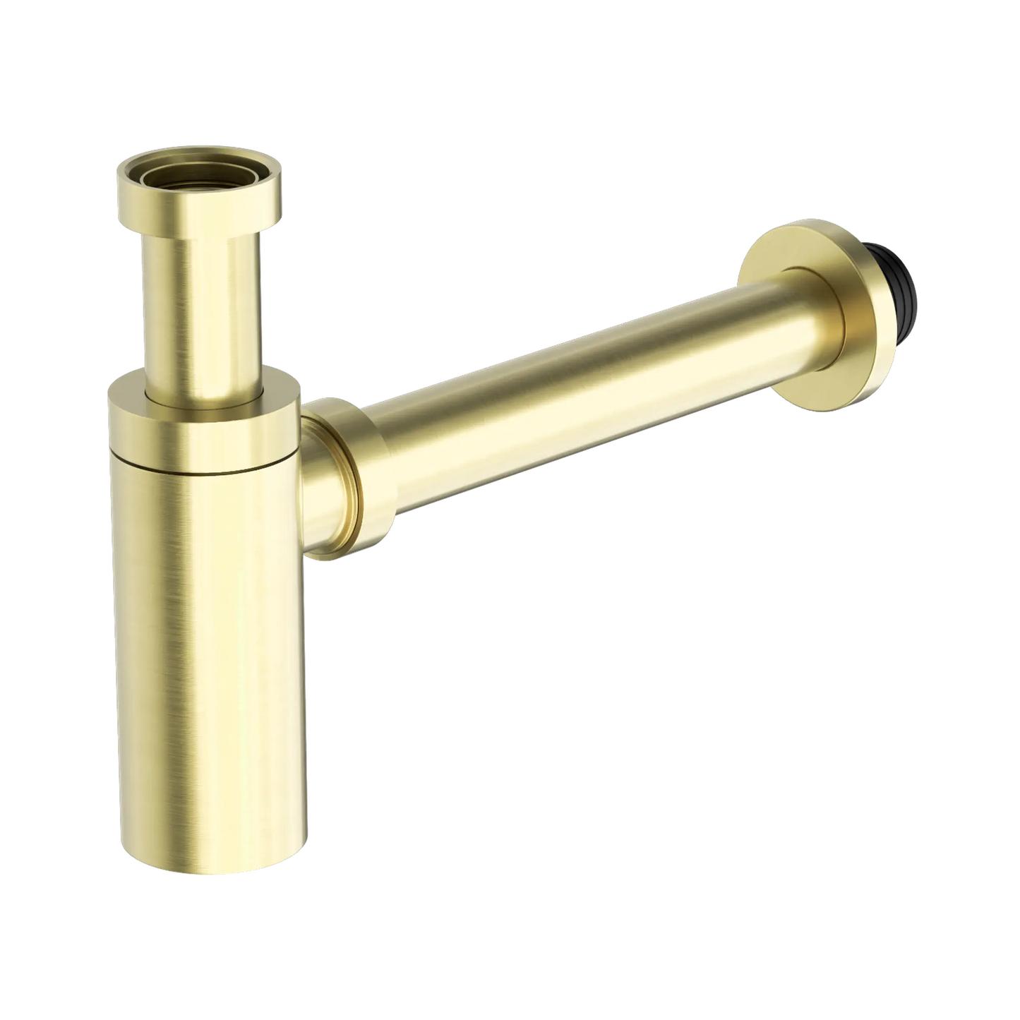 40mm Round Bottle Trap Brushed Gold