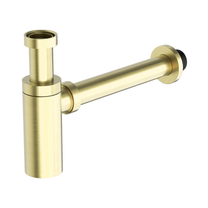 40mm Round Bottle Trap Brushed Gold