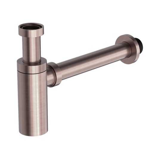 40mm Round Bottle Trap Brushed Bronze